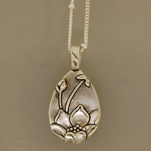 Unfolded Lotus Necklace image 3