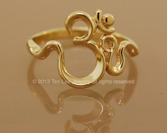 Om Sweet Om  Ring  Gold