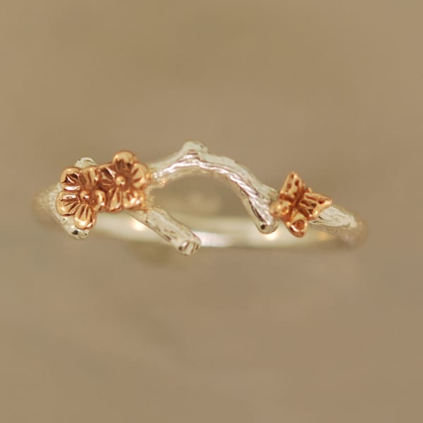Cherry Blossom Ring Etsy