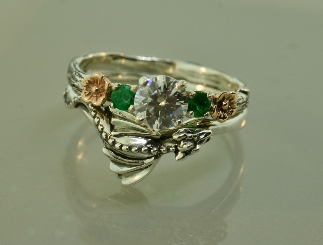 For Ray Baby Dragon Ring, Engagement Ring, Moissanite Ring, Alternative