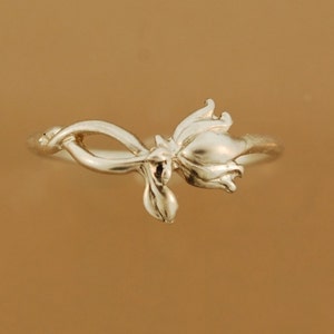 Lotus ring, gold lotus ring, silver lotus ring, rose gold lotus ring, white gold lotus ring