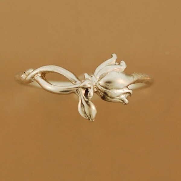 Lotus Flower Ring: 14k Gold, Rose Gold, or Sterling Silver