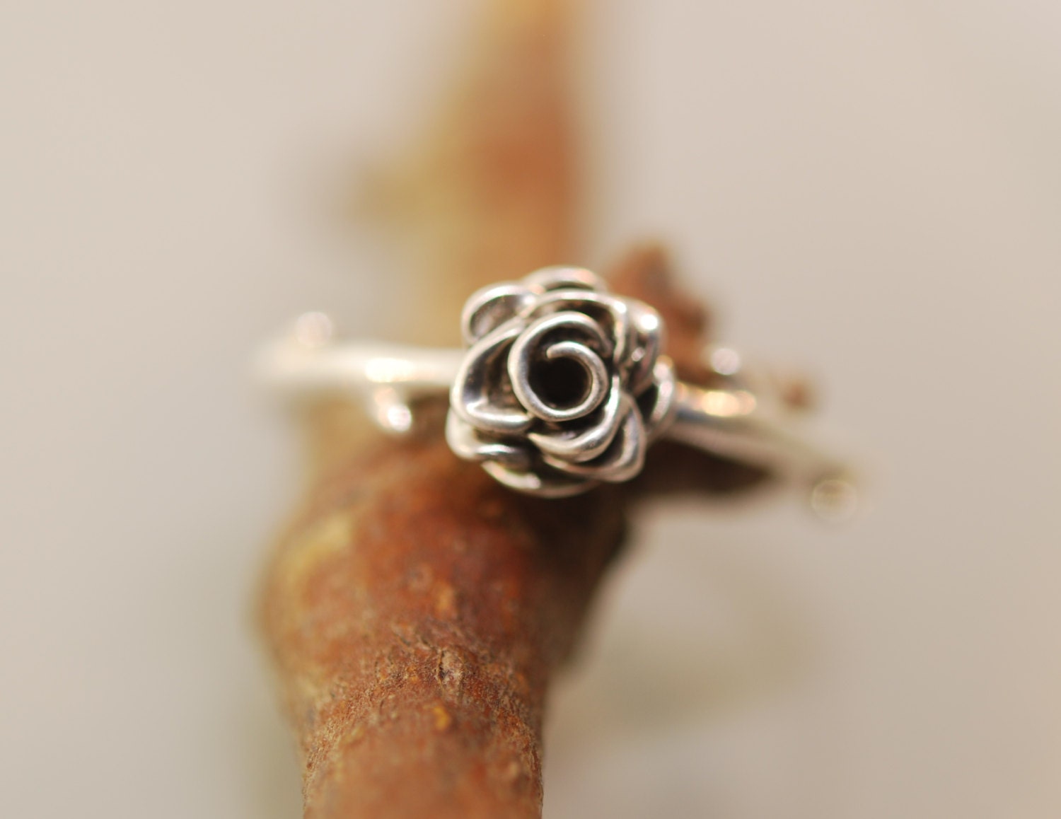 Thorned Rose Ring | Etsy