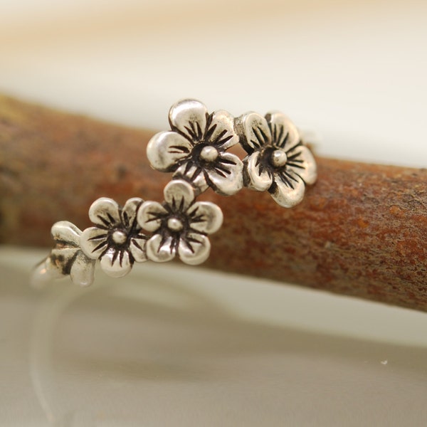 The  Original Ch ch Cherry Blossom Ring Sterling Silver