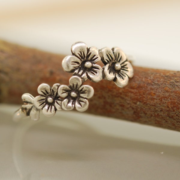 The  Original Ch ch Cherry Blossom Ring Sterling Silver