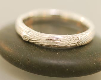 twig band,mans engagement ring, twig wedding band, branch wedding band, gold twig ring, silver twig ring