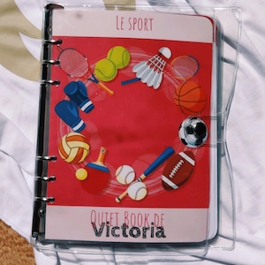 Libro Tranquilo / Libro temático Ocupado, actividades educativas y educativas "deportivas" para niños a partir de 2 años.