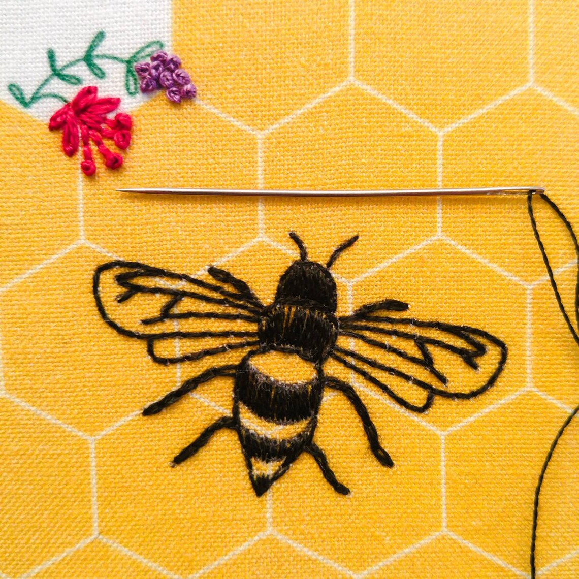 BEE LOVELY embroidery kit gift kit bee and Etsy