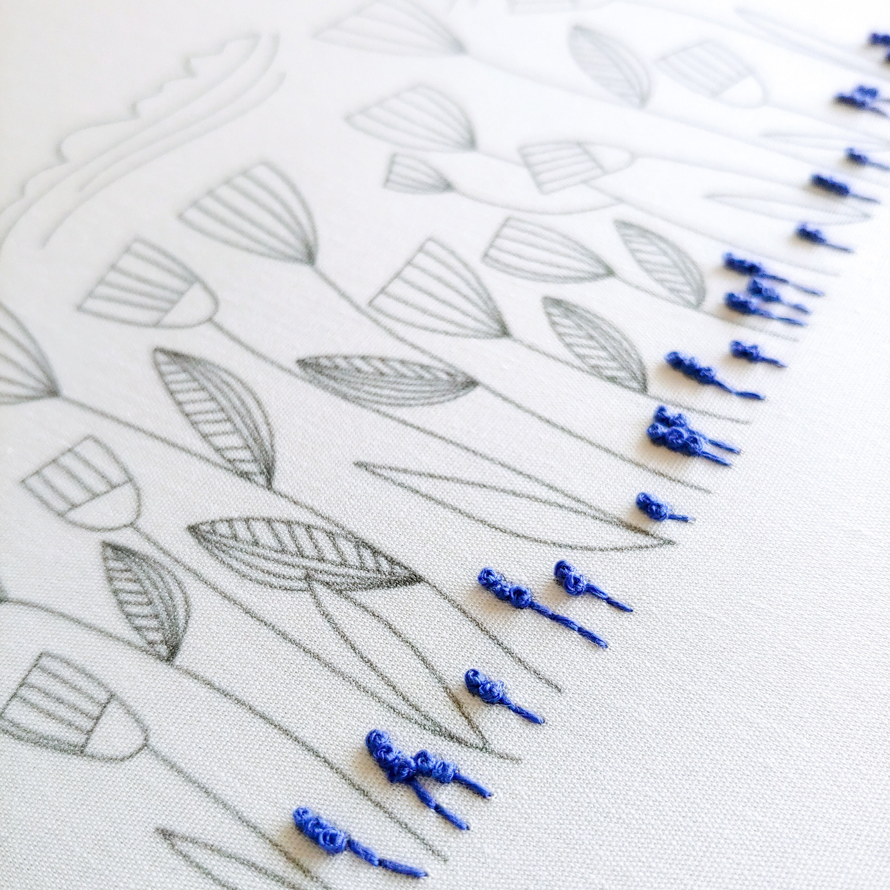 TULIP PARADE - Pdf Embroidery Pattern, Embroidery Hoop Art, Hand ...