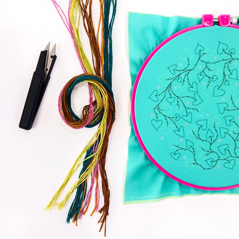 EVERBLOOM Pdf Embroidery Pattern Embroidery Hoop Art Etsy