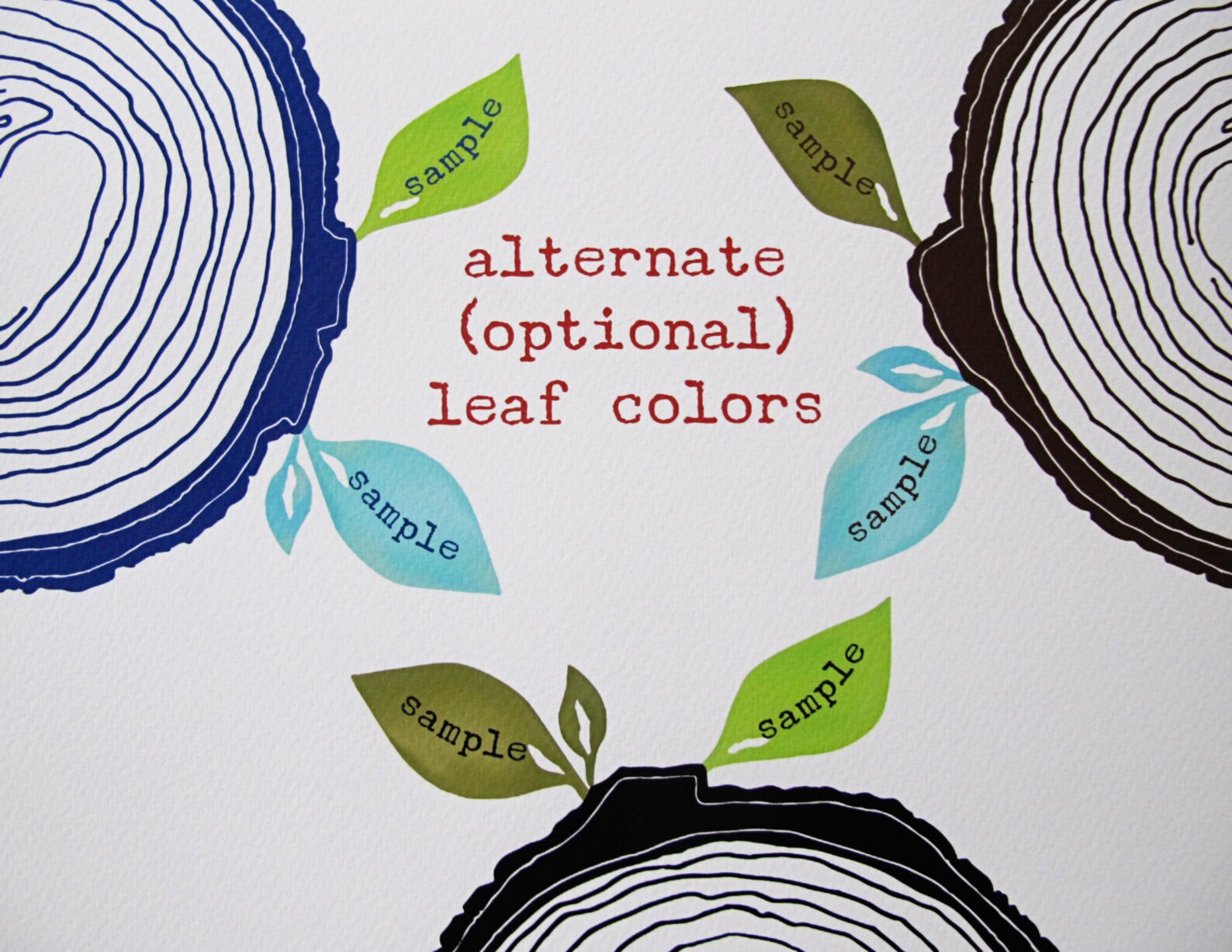 Brown Custom Family Tree Family Tree Wall Art Personalized Etsy