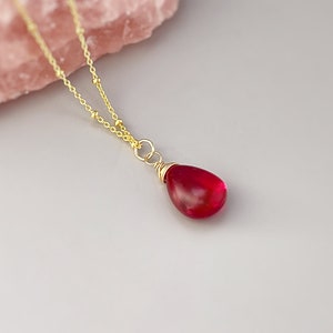 Pink Tourmaline Necklace Handmade Pink Quartz pendant 14k gold fill, Sterling Silver, Rose Gold Blue handmade gemstone Jewelry for women