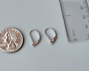 Leverback Earring upgrade for purchase with Blue Heron earrings only Sterling Silver 14k Gold Fill Rose Gold Fill Lever Backs