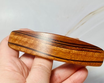 Large Hair clip for women Thick Hair Barrette wood Hair Clip Long Hair Clip Tigerwood Barrette wooden hair clip handmade wood hair accessory