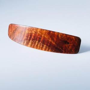 Vintage Handmade Hawaiian Koa Wood Checkerboard Inlay Hair Barrette Clip Koa Wood Barrette - Etsy main image 4