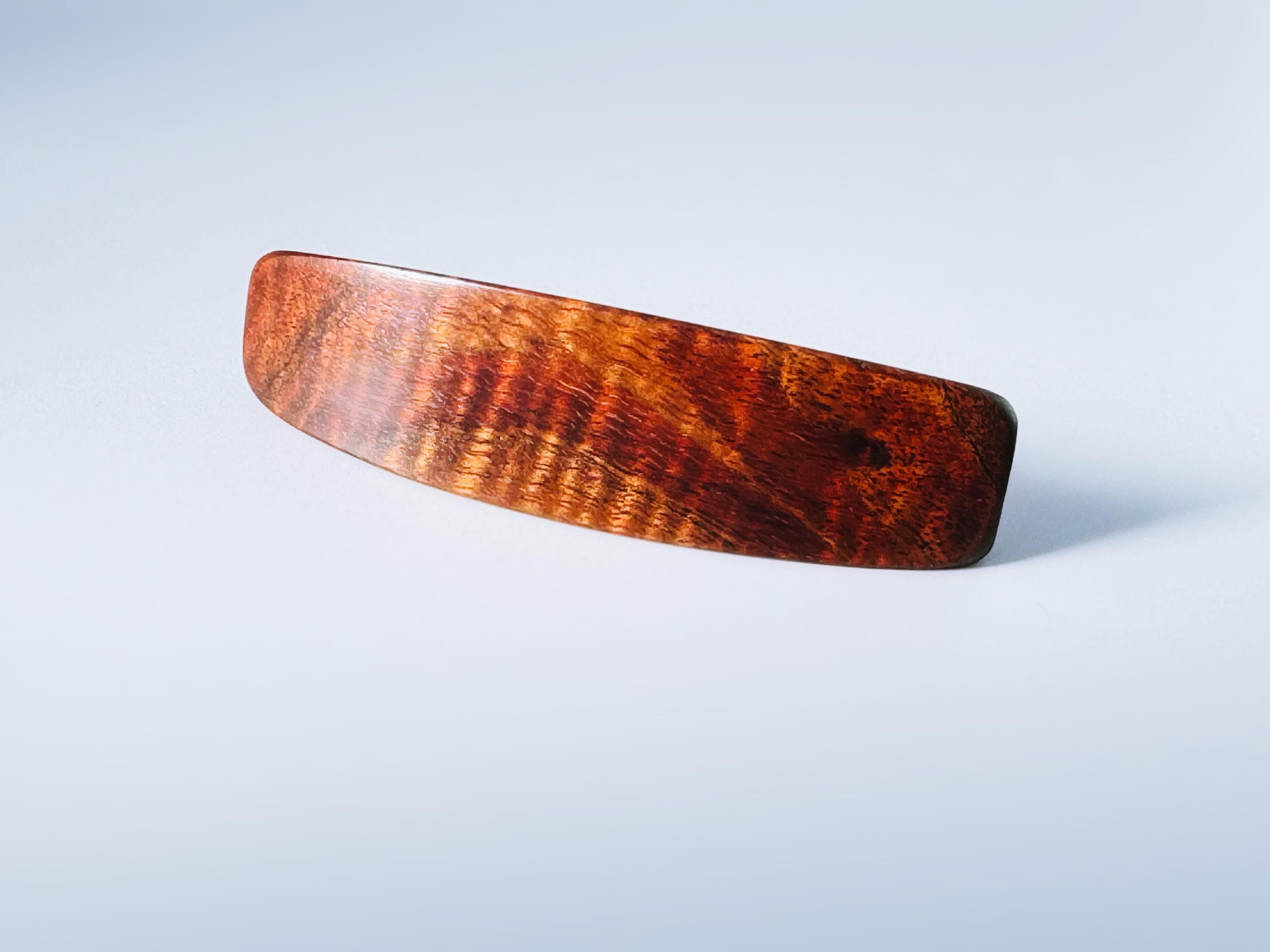 Koa Wood Barrette - Etsy display picture 1