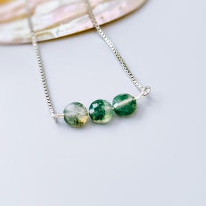 Moss Agate Earrings Dangle Rose Gold, Sterling Silver Green Gemstone Earrings long elegant handmade customizable dangly earrings for women image 10