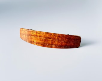 Hawaiian Curley Koa Wood Hair Clip | Fine Quality Hand  display picture 3