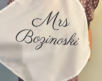 Slabbetje/servet single bruid OF bruidegom - aanpasbaar ENKEL