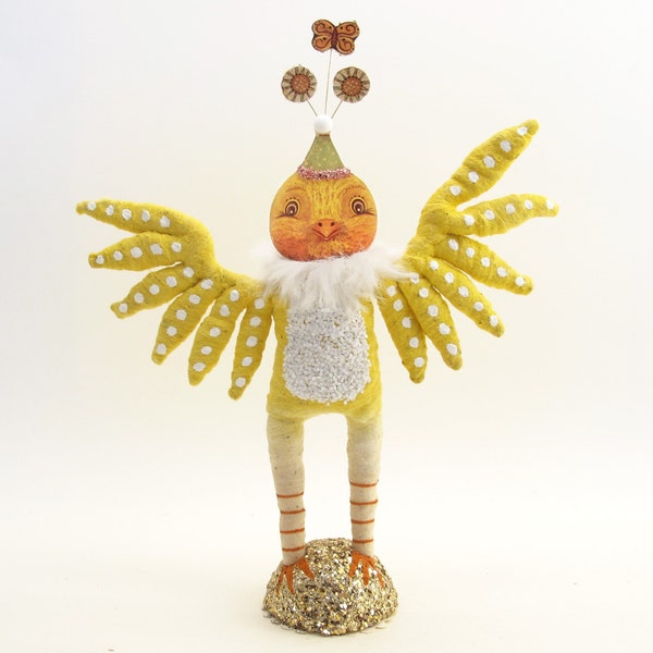 Spun Cotton Yellow Easter Chick - In Partnership with Johanna Parker
