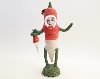 Spun Cotton Radish Child Figure