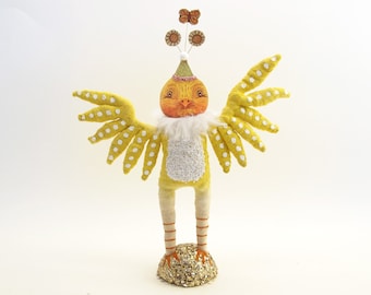 Spun Cotton Yellow Easter Chick - In Partnership with Johanna Parker