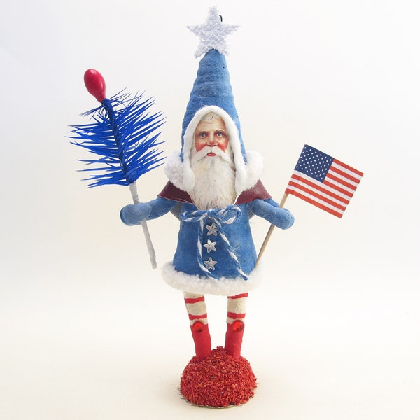 Spun Cotton USA Weihnachtsmann Figur