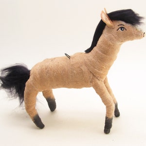 Spun Cotton Vintage Inspired Horse Ornament/Figure