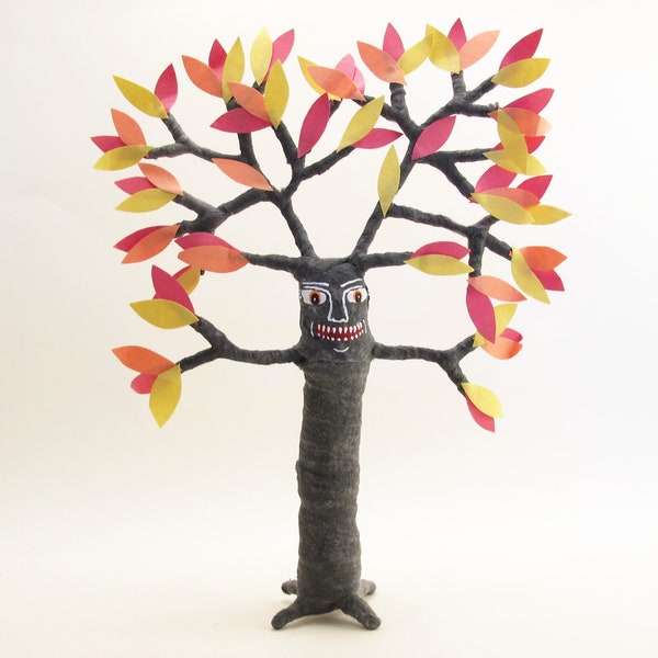 Assorted Spun Cotton Haunted Tree Person Figure