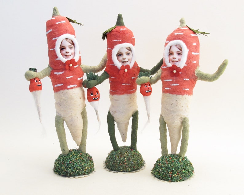 Spun Cotton Radish Child Figure image 3