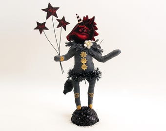 Spun Cotton Midnight Unicorn - In Partnership with Johanna Parker