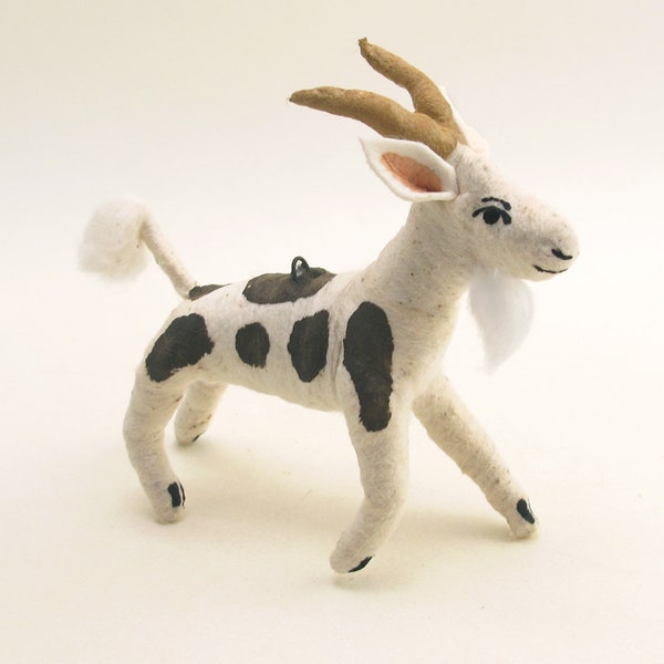 Spun Cotton Assorted Goat Ornament/Figure