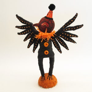 Spun Cotton Halloween Raven/Crow - In Partnership with Johanna Parker