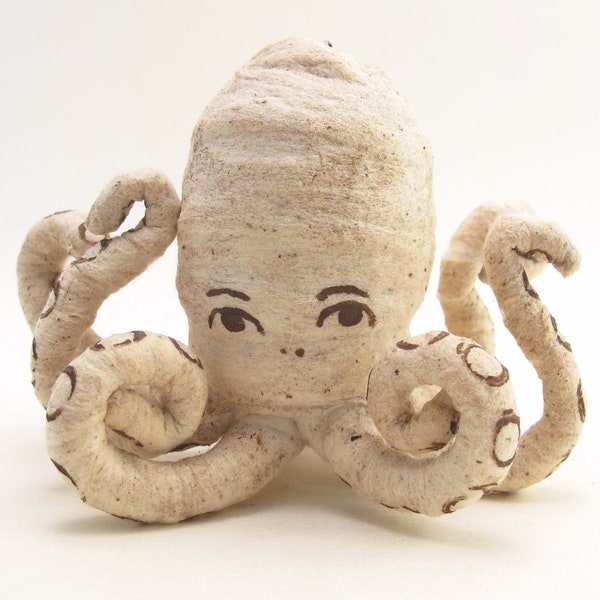 Assorted Spun Cotton Octopus Ornament/Figure