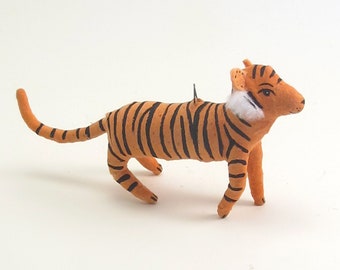 Vintage Style Spun Cotton Tiger Ornament/Figure