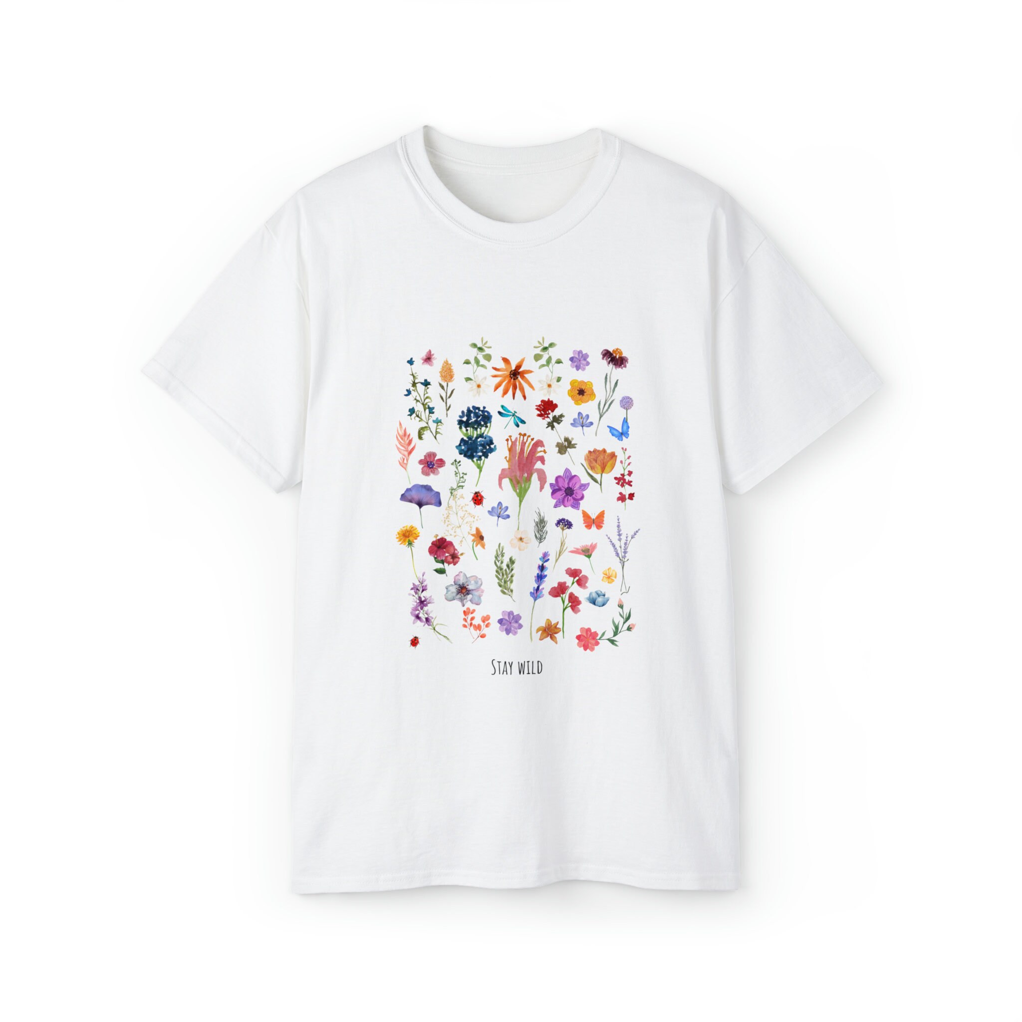 Stay Wild Colorful Floral Wildflower and Garden and Flower