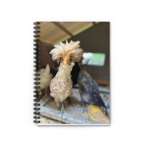 Happy Chicken Spiral Notebook - Ruled Line polish chicken polish hen farmlife journal chicken lover notebook