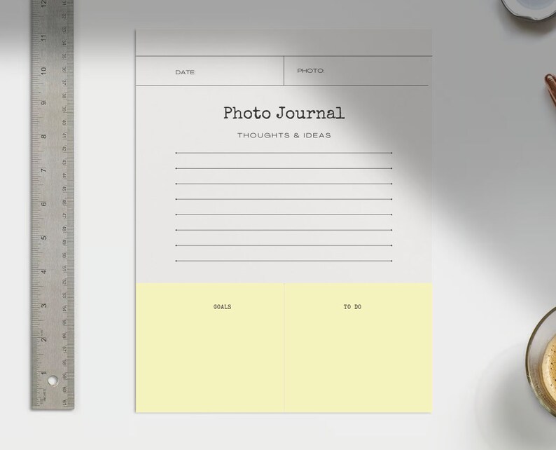 Photograph Journal and Workbook With Photo Challenges Photograph ...