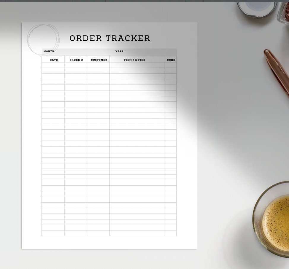File Purpose Order All Purpose Business Invoice, Order Tracker, Budget Planner (PDF) - Etsy