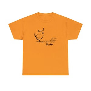 地元の卵販売業者のTシャツ、卵農家、新鮮な卵、ビンテージデザイン、農場生活、農場スタイル、女性、男性、Tシャツ、ギフト、ユニセックス、厚手コットンTシャツ