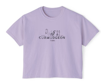 Curmudgeon Farm t-shirt vintage farm tee Women's Boxy Tee