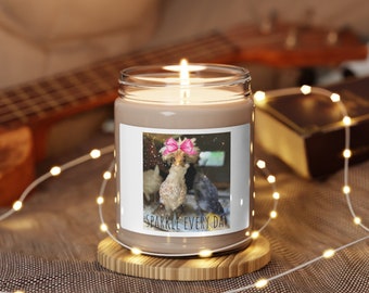 Sparkle every day... Carmella the chicken Scented Soy Candle, 9oz chicken mom gift candle birthday gift chicken lover candle gift polish hen