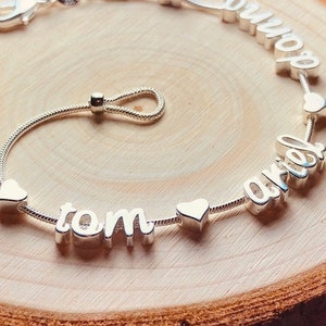 Pulseira de amizade Taylor Swift, presente de dia das mães, pulseira personalizada com contas de letras para mulheres, única