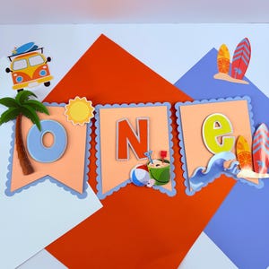 The Big One First Birthday Banner, Pool Birthday Decor, First Wave Theme, One Big Wave Birthday, Surf Themed Banner, Beach Party Decor.