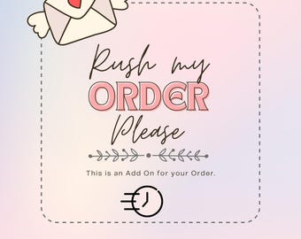Rush Order Fee - Priority Processing for Faster Shipping- Please READ Description.