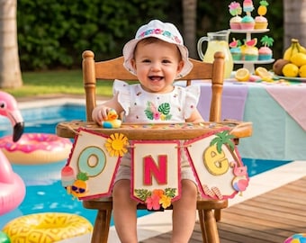 One in the Sun Cake Topper: Summer 1st Birthday Party Decoration