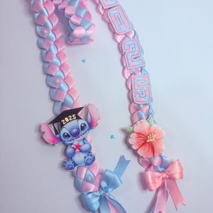 Personalized Ribbon Graduation Lei: Custom Colors, Keepsake Gift