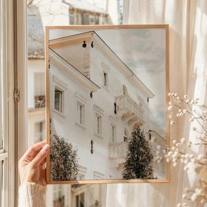 Italy City Print, Cityscape Wall Art, Photography Print, City View Art Square, Photo Poster, Italy Living Room Decor, Villa Italy Photo