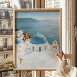 Santorini Greece Photography, Oia Greek Islands Print, Greece Poster, European Travel Print, Luxury Travel Print