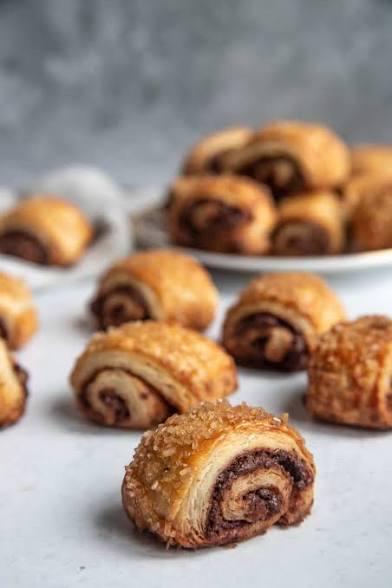 NY Gourmet Chocolate Rugelach 1/LB Kosher Dairy certified bakery made Daily Fred